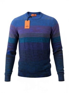 MISSONI Mens 100% Lambs Wool Crewneck Sweater - Size: 38" - MSRP $795 - NWT